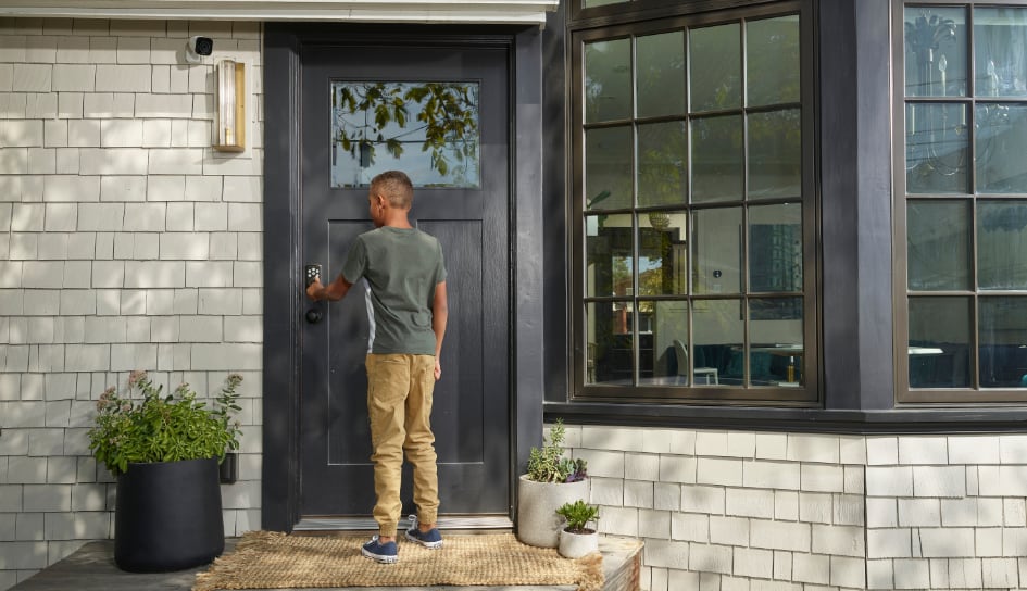 Vivint Smart Lock on home in Asheville